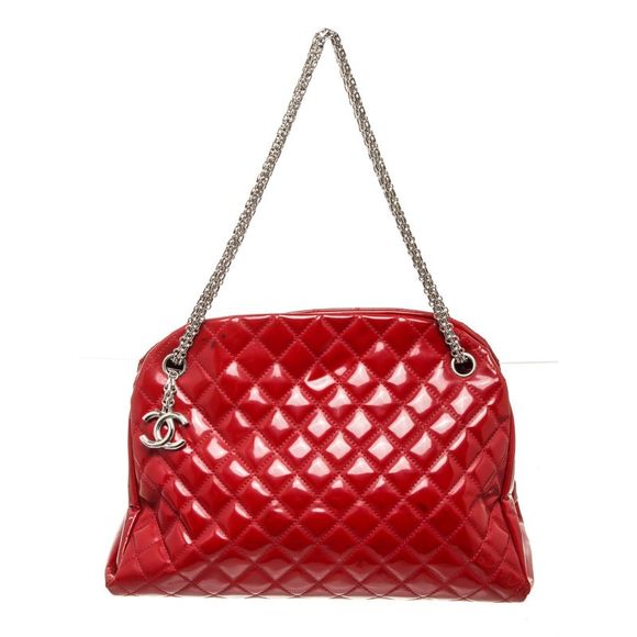 CHANEL Bags Chanel Red Leather Mademoiselle Bowling Bag Poshmark